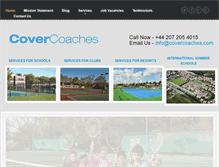 Tablet Screenshot of covercoaches.com